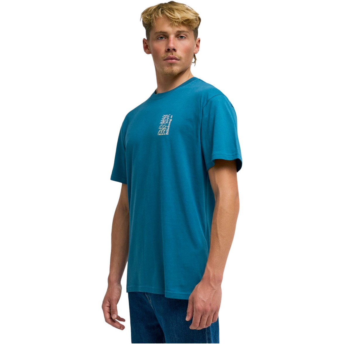 2026 Billabong Mens The Feeling T-Shirt EBYZT00564 - Real Teal